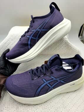 ASICS Men's Purple and Blue Athletic Running Shoes